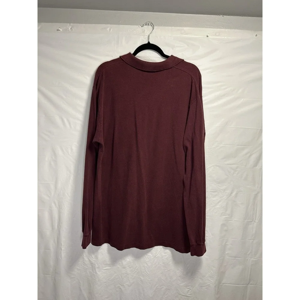 Vintage Polo Ralph Lauren Rugby Shirt‎ Men's XL Maroon Pony Preppy College